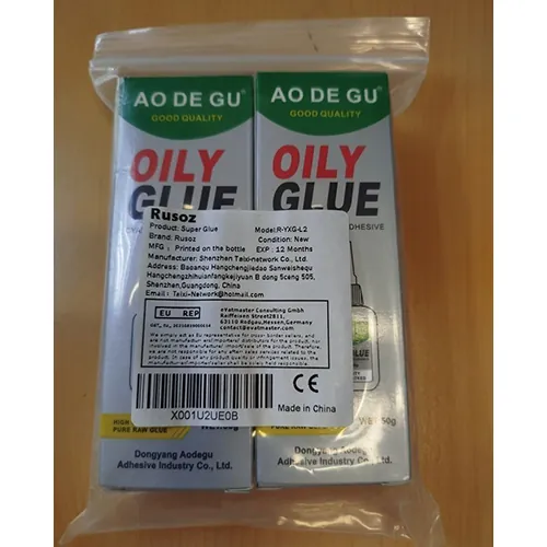 pegamento AO DE GU OILY GLUE - Cyanoacrylate Adhesive (foto 2)