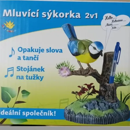 juguete de pájaro parlante Kids World Mluvící sýkorka 2v1