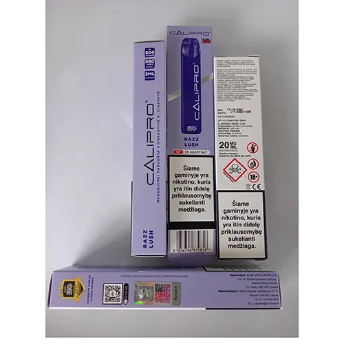 cigarrillo electrónico desechable CALIPRO IVG Razz Lush