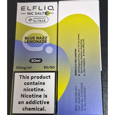 cartucho de cigarrillo electrónico Elfliq NIC Salt, Powerws BY Elfbar