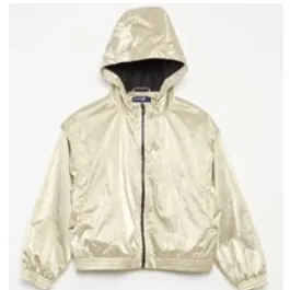 chaqueta Kiabi Coupe vent à capuche métallisé