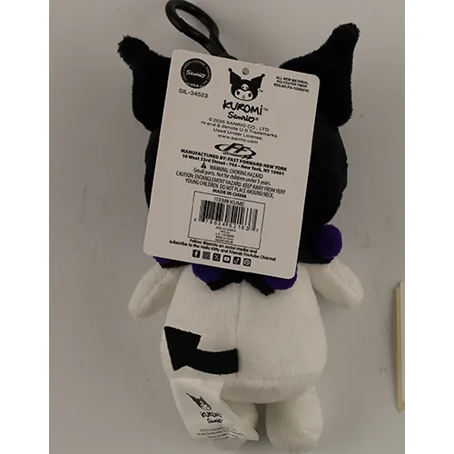 llavero con juguete suave Sanrio Kuromi (foto 2)