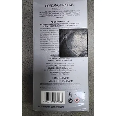 agua de toilette Gordano Parfums pour homme (foto 2)