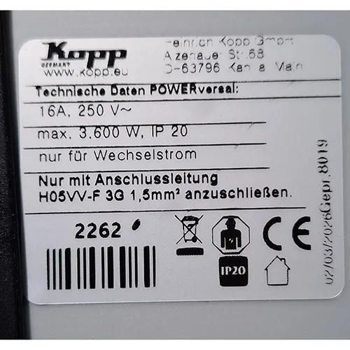 plomo de extensión KOPP POWERversal (foto 3)