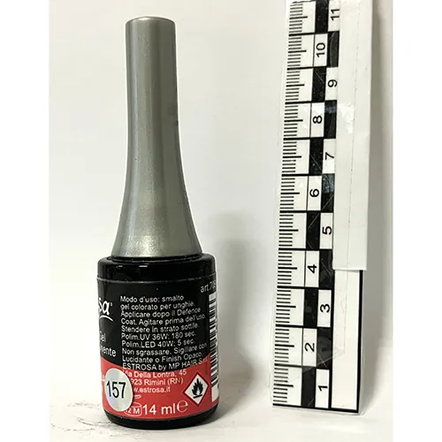 esmalte de uñas de gel Estrosa Coral Bay metallic (foto 2)