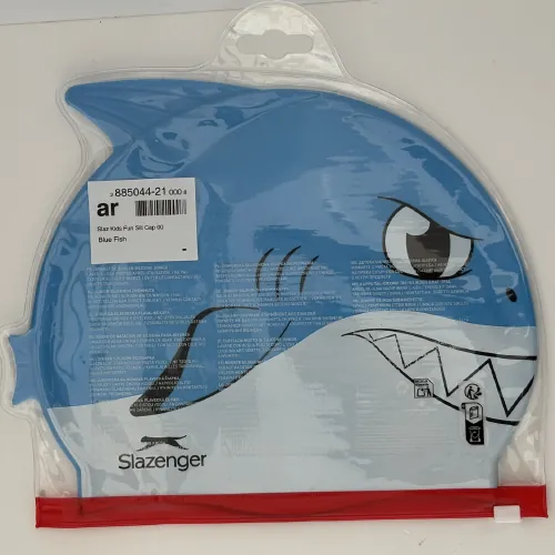 gorra de natación Slazenger Kids Fun Sil Cap 00 Blue Fish (foto 3)