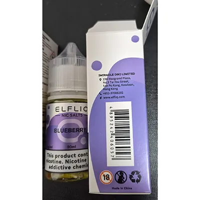 cartucho de cigarrillo electrónico Elfliq NIC Salt, Powerws BY Elfbar
