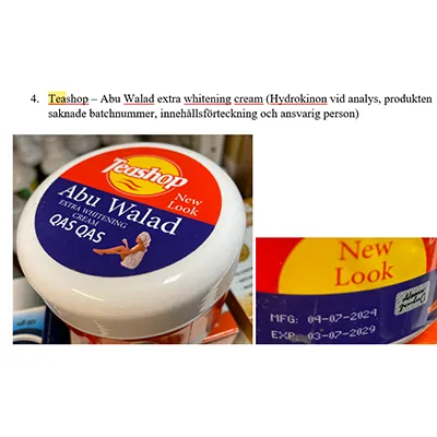 crema para aclarar la piel Teashop Abu Walad extra whitening cream