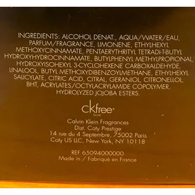 agua de toilette Calvin Klein CKFree (foto 3)