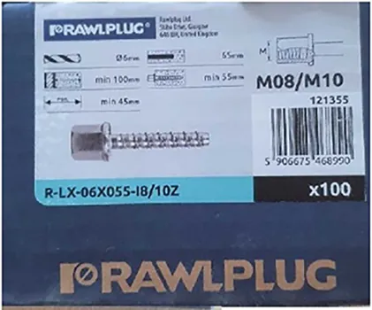 tornillo de hormigón Rawlplug Betonschraube R-LX-06