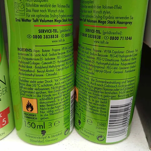 espuma para peinar el cabello Schwarzkopf/Taft volumen schaumfestiger