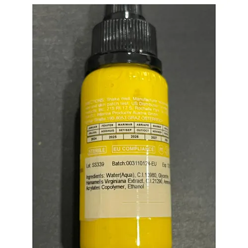tinta de tatuaje Intenze Gen-Z Lemon Yellow (foto 3)