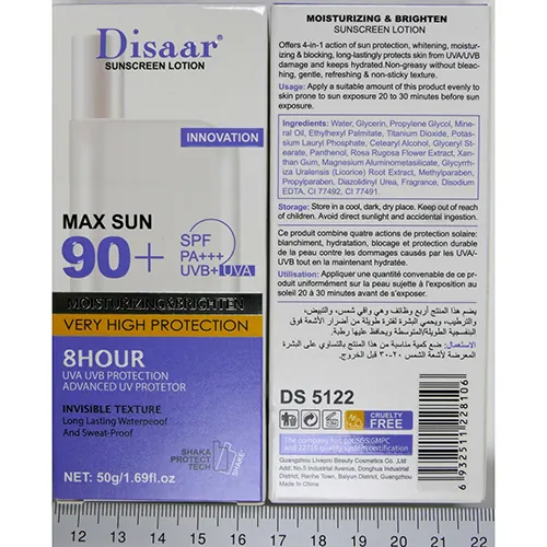 crema solar Diasaar Sunscreen Lotion - Max Sun 90+