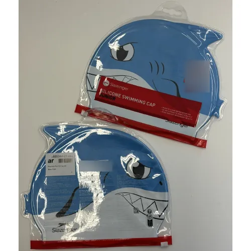 gorra de natación Slazenger Kids Fun Sil Cap 00 Blue Fish (foto 2)