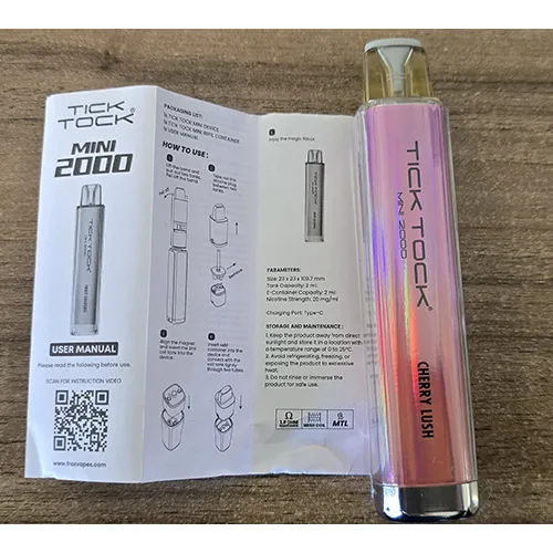 cigarrillo electrónico desechable Tick Tock Mini 2000
