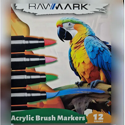 bolígrafos de punta de fieltro Rawmark Acrylic Brush Markers