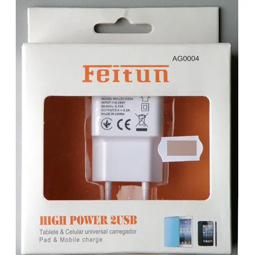 cargador USB Feitun HIGH POWER 2USB