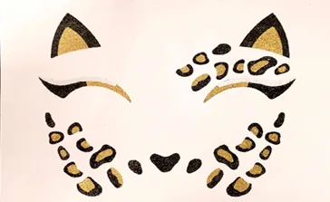accesorios de disfraces Vice Versa Boutique Leo Face Sticker