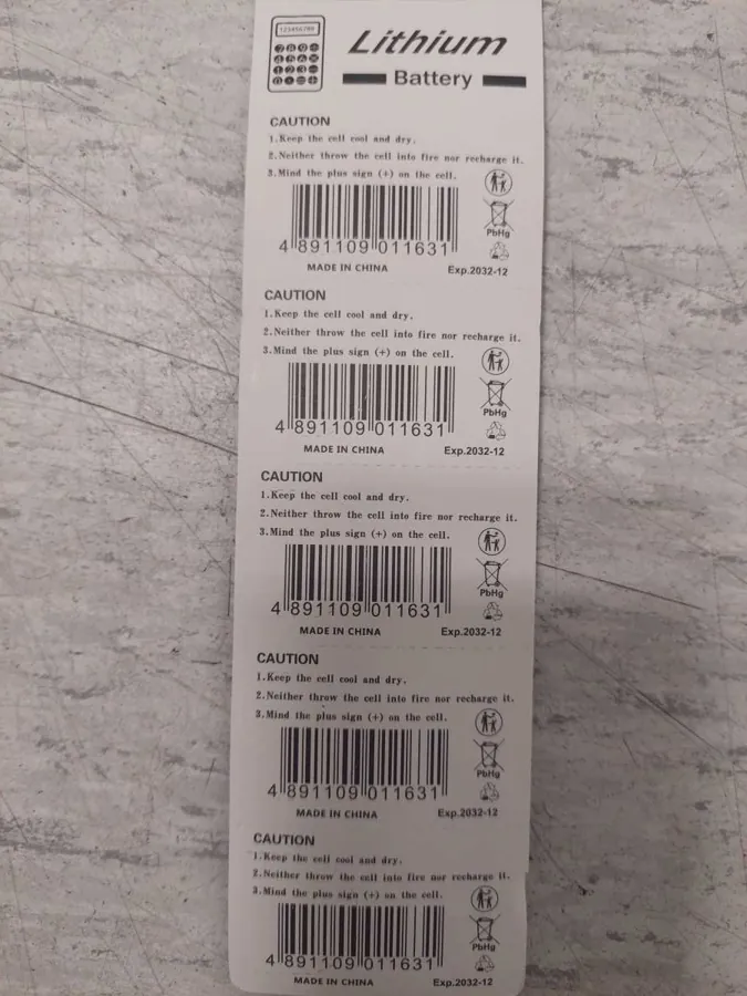 baterías de botón KOONENDA Lithium Battery (foto 3)