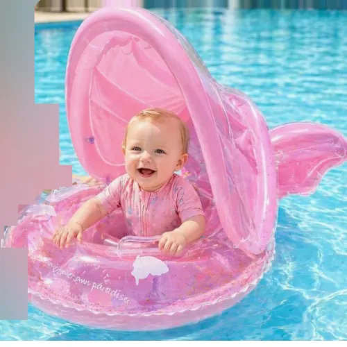 asiento de baño inflable Cartoons Swimming Ring Children's Swim Ring (foto 2)