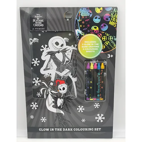 conjunto de lápices de colores Primark DTR Glow in the Dark Colouring Set