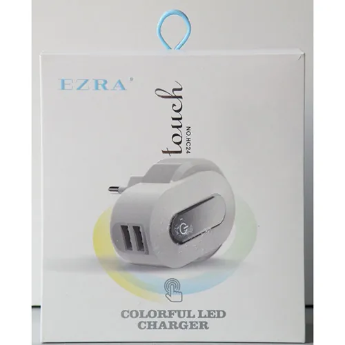 cargador USB EZRA COLORFUL LED CHARGER (foto 3)