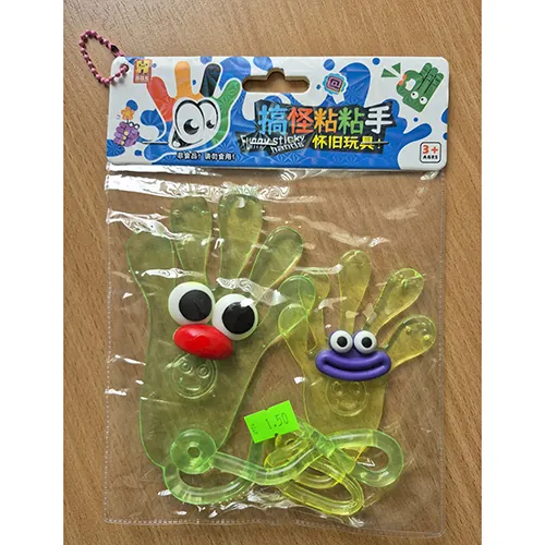 juguete de plástico Funny sticky hands
