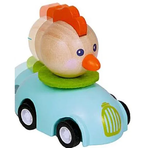 coche de juguete Die Spiegelburg Rückzieh-Auto "Huhn"