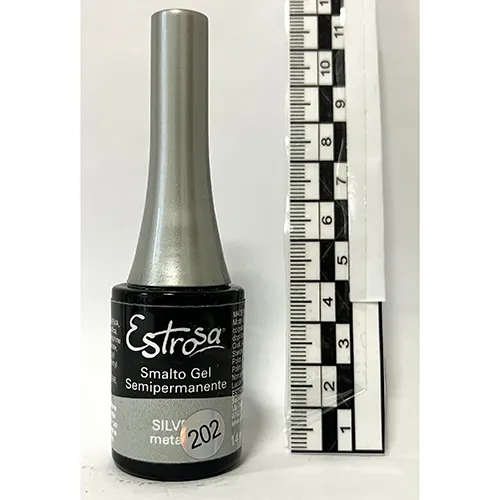 esmalte de uñas de gel Estrosa Silver Metallic