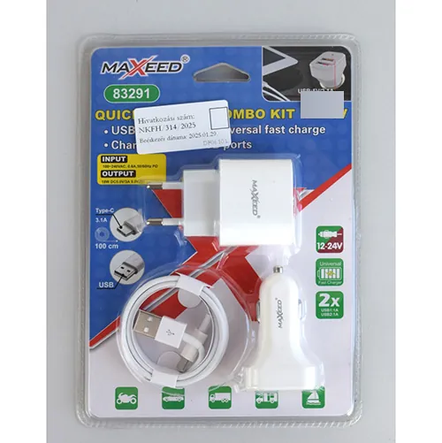 cargador USB MAXEED QUICK CHARGE COMBO KIT 12/24V (foto 2)