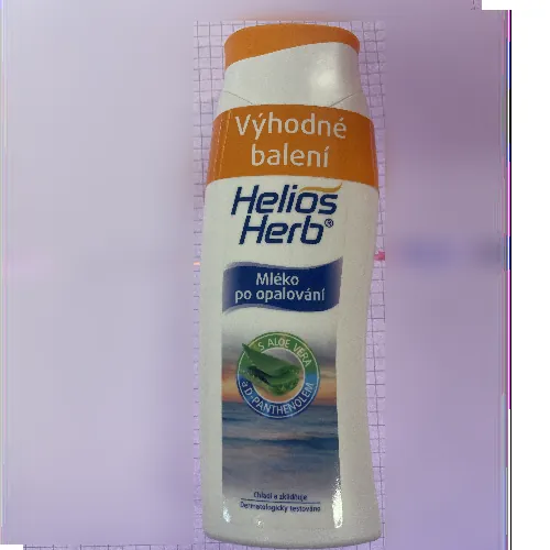 después de la loción solar Helios Herb
