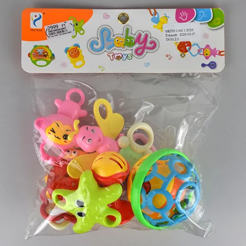 conjunto de sonajeros Yali Toys műanyag csörgő készlet