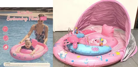 asiento de natación inflable Rainllon Baby Swimming Float