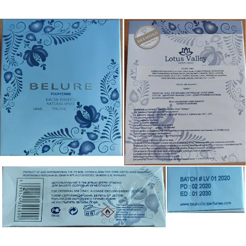 eau de toilette Lotus Valley PERFUMES BELURE