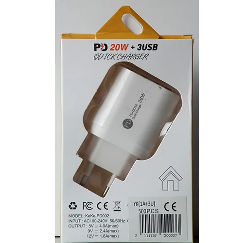 cargador USB PD 20W + 3USB QUICK CHARGER (foto 3)