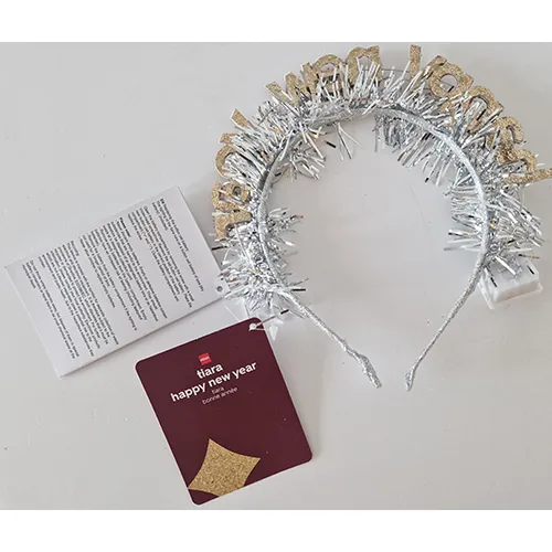 accesorio led para el cabello Hema Tiara happy new year