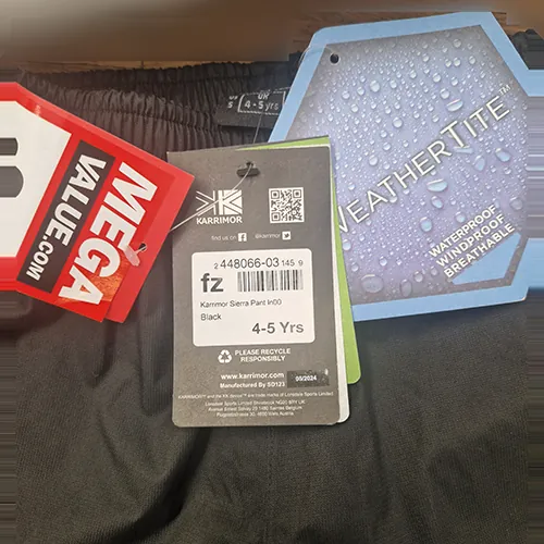 pantalones de lluvia para niños Karrimor Sierra Pant Black (foto 2)