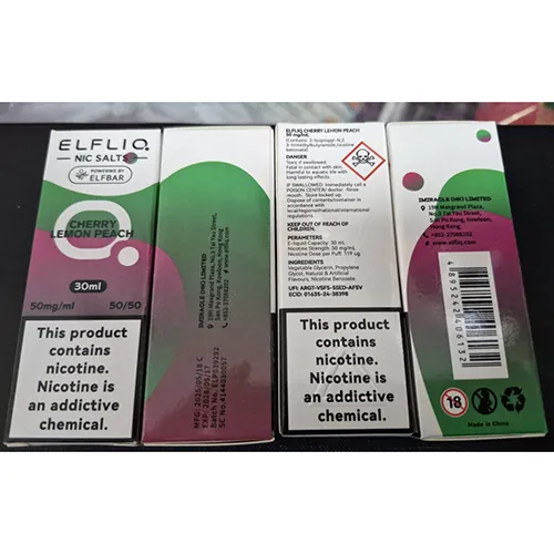 cartucho de cigarrillo electrónico Elfliq NIC Salts