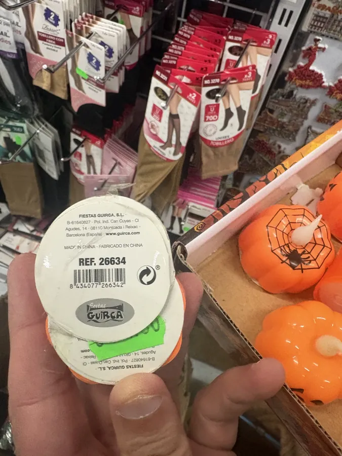 lámpara de calabaza naranja Fiestas Guirca SL (foto 2)