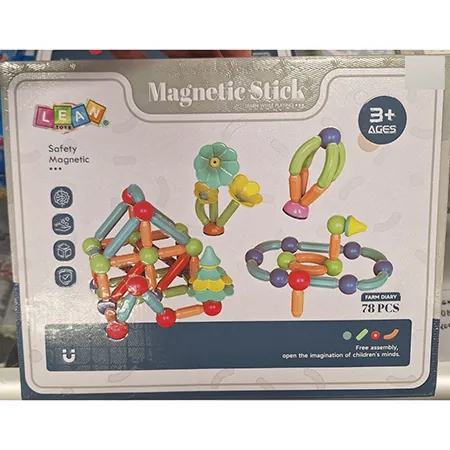 juego de juguetes magnéticos LEAN Toys Magnetic Stick