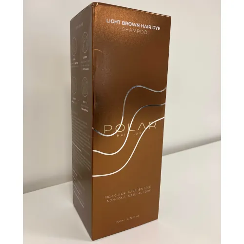champú Polar Hair Care Light Brown Hair Dye Shampoo