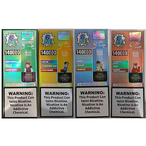 cigarrillo electrónico desechable RENdM TORNADO 6in1 140000 PUFFS 2% NICOTINE