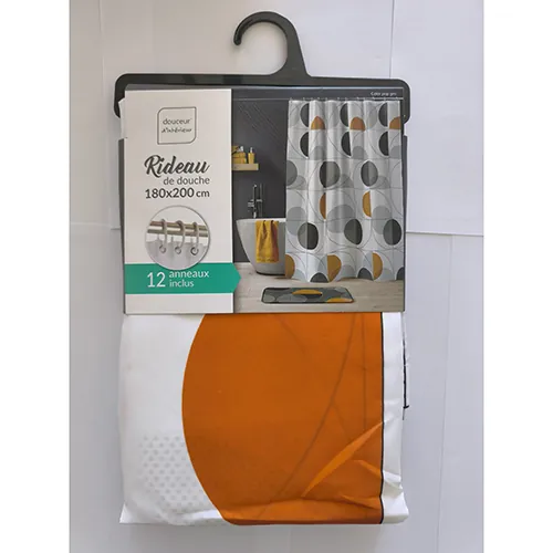 cortina de ducha douceur d'interieur shower curtain 180x200cm (foto 2)