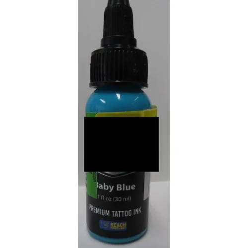 tinta de tatuaje PLATINUM Dynamic Baby Blue Premium Tattoo Ink.