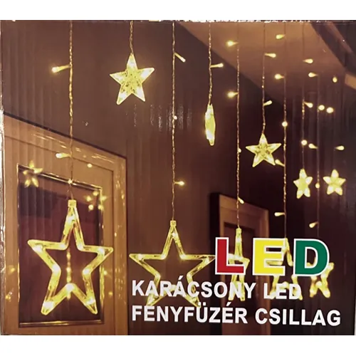 cadena de iluminación Karácsony LED fényfüzér csillag