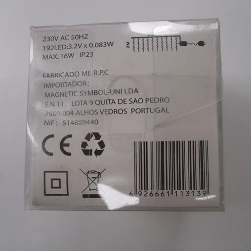 cadena de iluminación Luz Europa 192-Led Water Curtain Lights