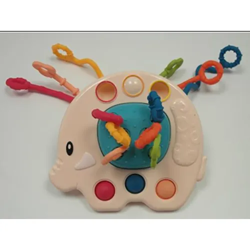 tire del juguete del cordón Moni Little elephant pull box