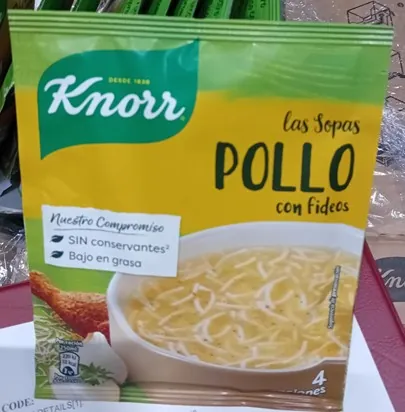 sopa deshidratada Knorr