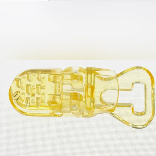 sostenedor del chupete Clip attache tetine Jaune en plastique (foto 3)