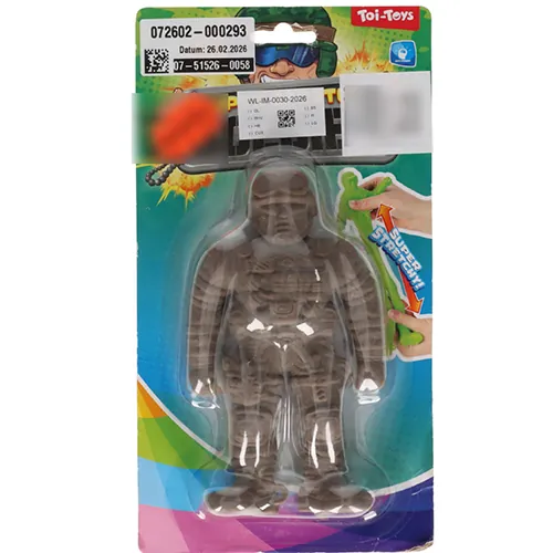 juguete de estatuilla relleno de arena TOI-TOYS Super Stretchy Soldier